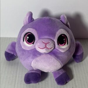 Peek-A-Boo Purple Plush Toy with Pink Accents